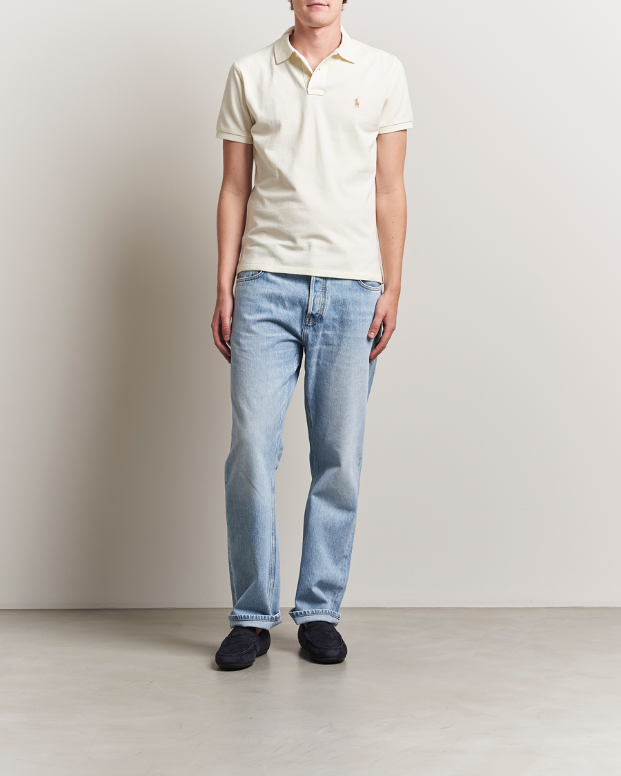 Mies | Pikeet | Polo Ralph Lauren | Custom Slim Fit Polo Parchment Cream