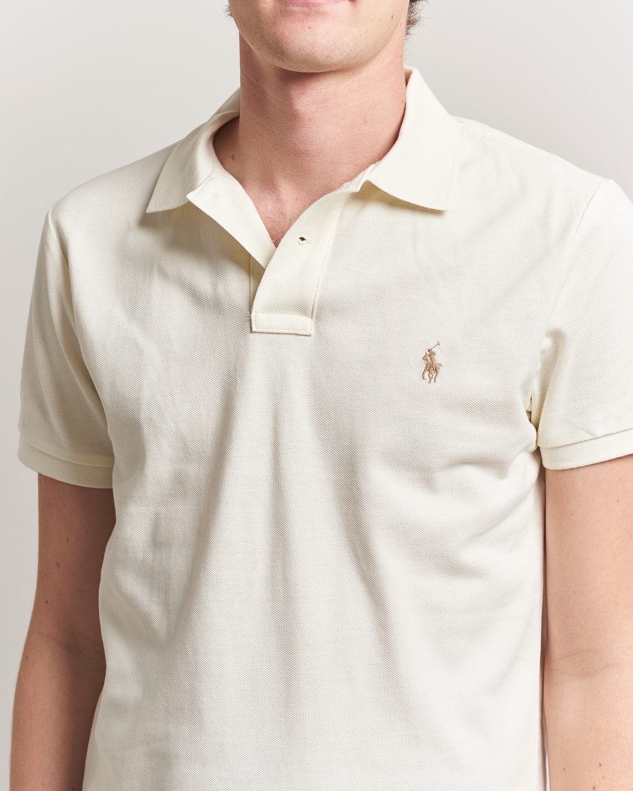 Mies | Pikeet | Polo Ralph Lauren | Custom Slim Fit Polo Parchment Cream