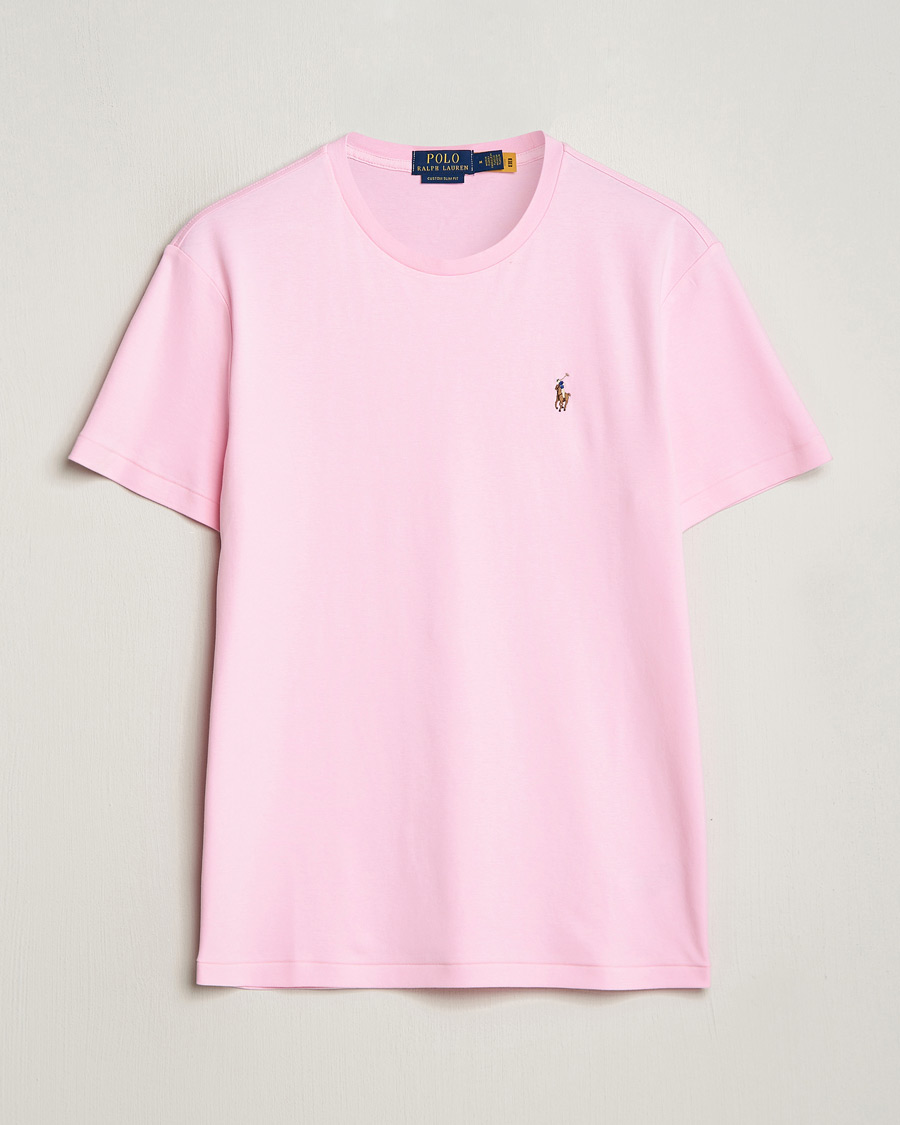Mies | T-paidat | Polo Ralph Lauren | Luxury Pima Cotton Crew Neck T-Shirt Caramel Pink