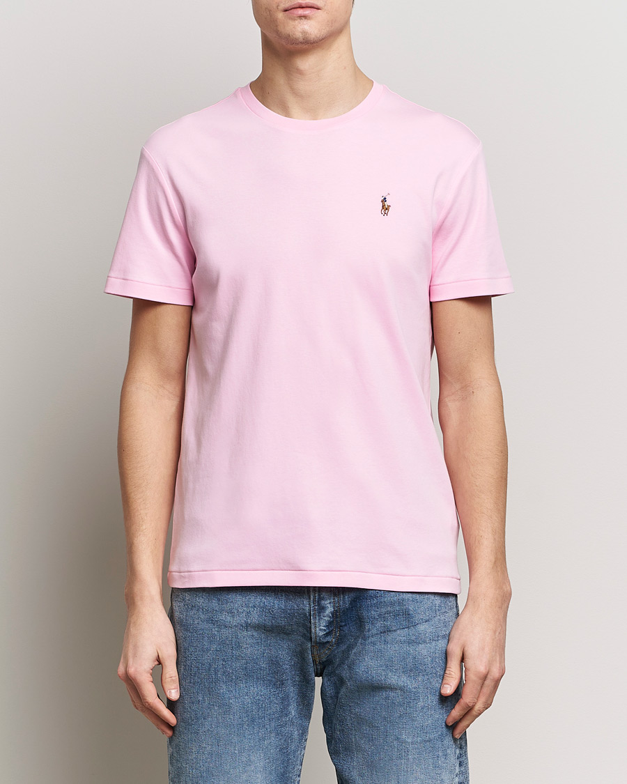 Mies | T-paidat | Polo Ralph Lauren | Luxury Pima Cotton Crew Neck T-Shirt Caramel Pink
