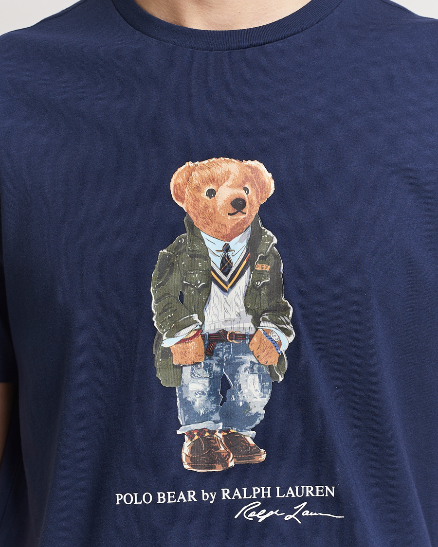 Mies | T-paidat | Polo Ralph Lauren | Printed Bear Crew Neck T-Shirt Newport Navy