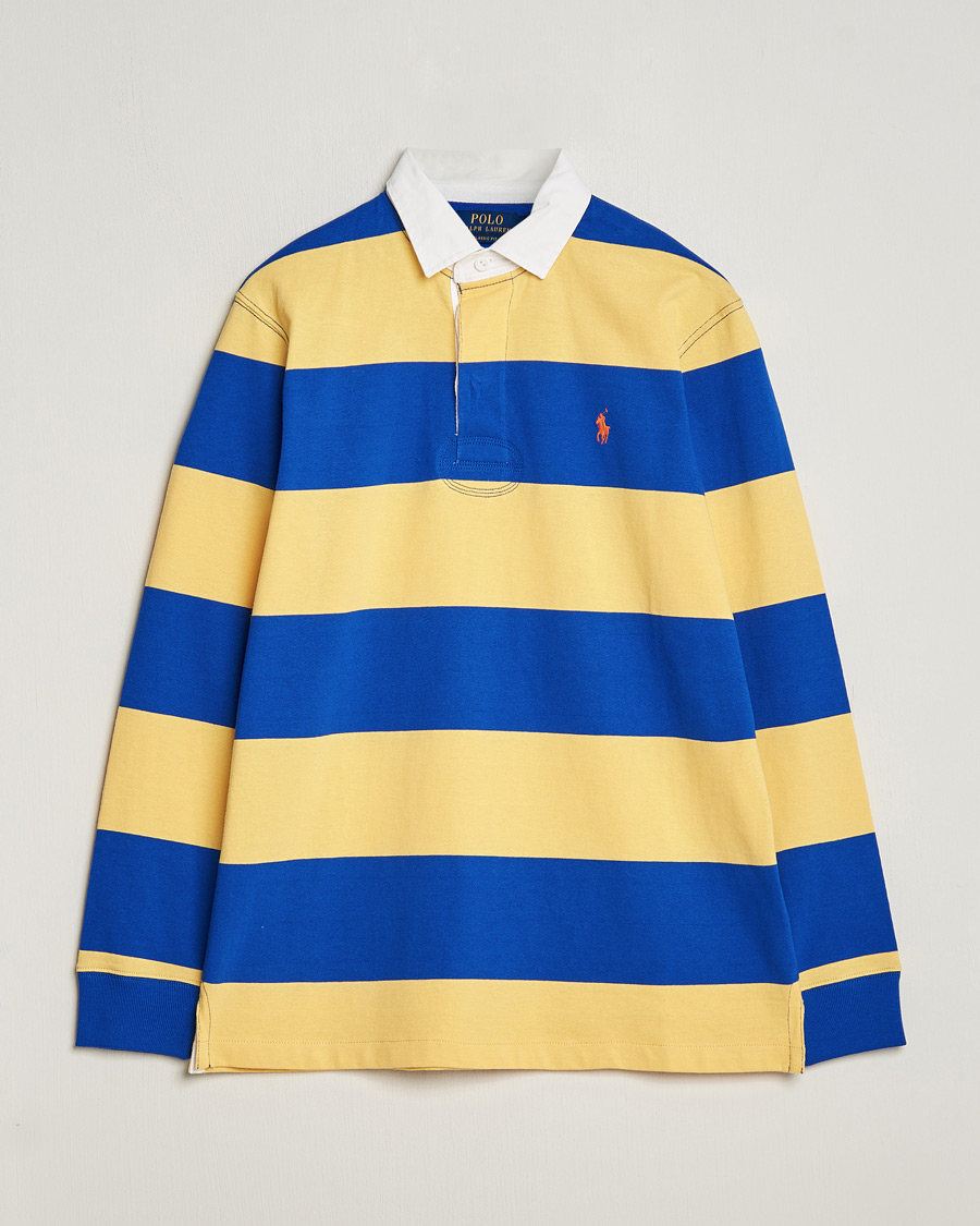 Mies | Puserot | Polo Ralph Lauren | Jersey Striped Rugger Chrome Yellow/Cruise Royal