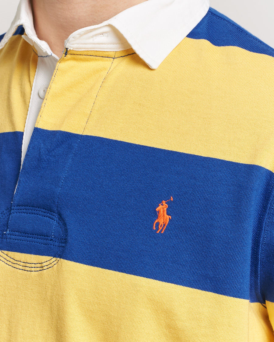Mies | Puserot | Polo Ralph Lauren | Jersey Striped Rugger Chrome Yellow/Cruise Royal