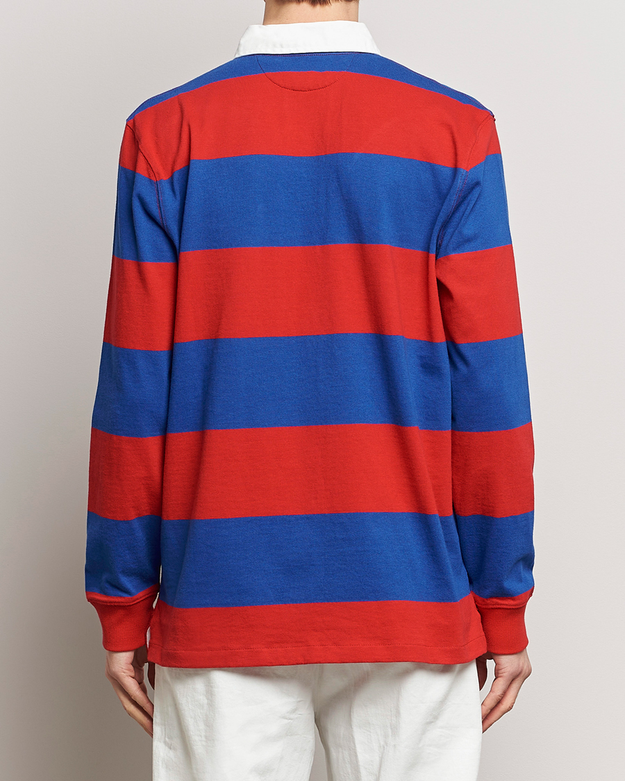 Mies | Puserot | Polo Ralph Lauren | Jersey Striped Rugger Red/Rugby Royal