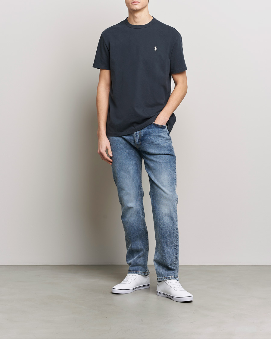 Mies | T-paidat | Polo Ralph Lauren | Loopback Crew Neck T-Shirt Faded Black