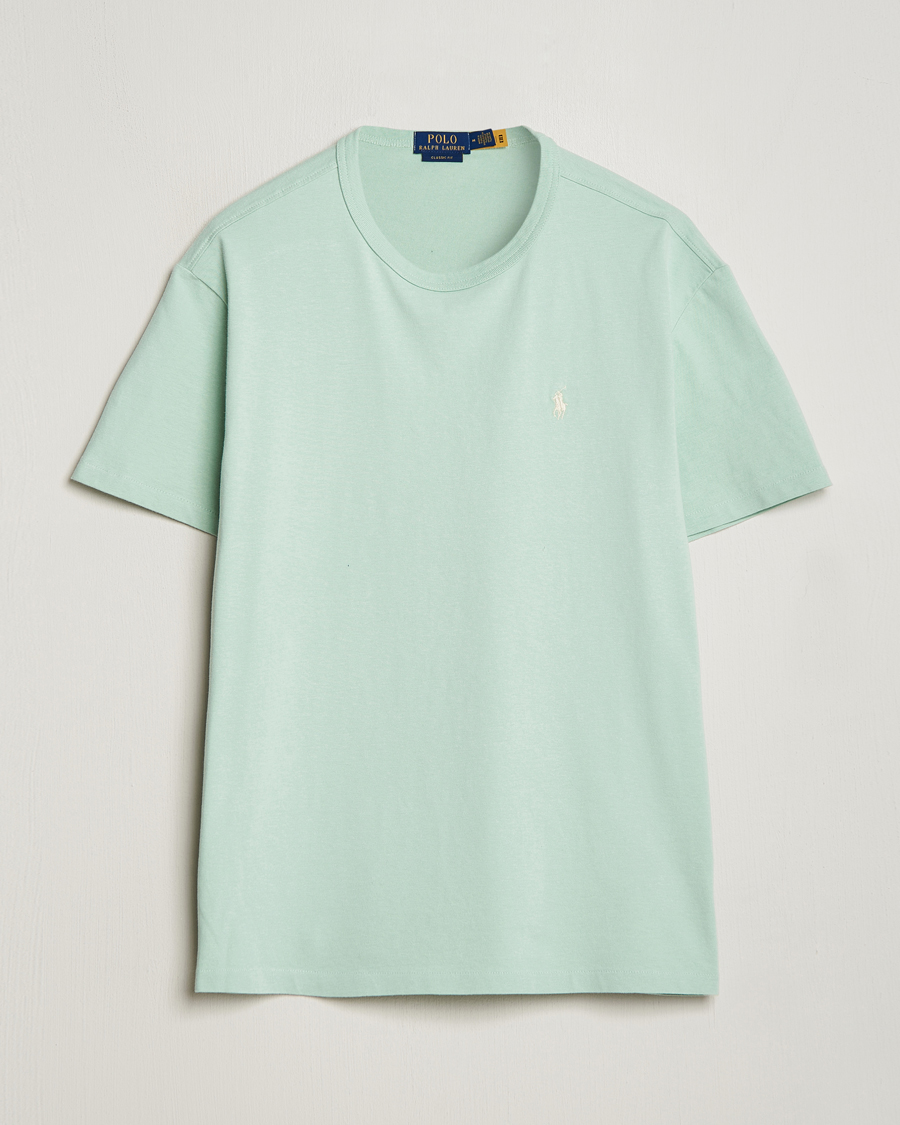 Mies | T-paidat | Polo Ralph Lauren | Loopback Crew Neck T-Shirt Celadon