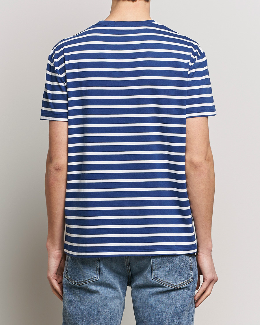 Mies | T-paidat | Polo Ralph Lauren | Crew Neck Striped T-Shirt Beach Royal/White