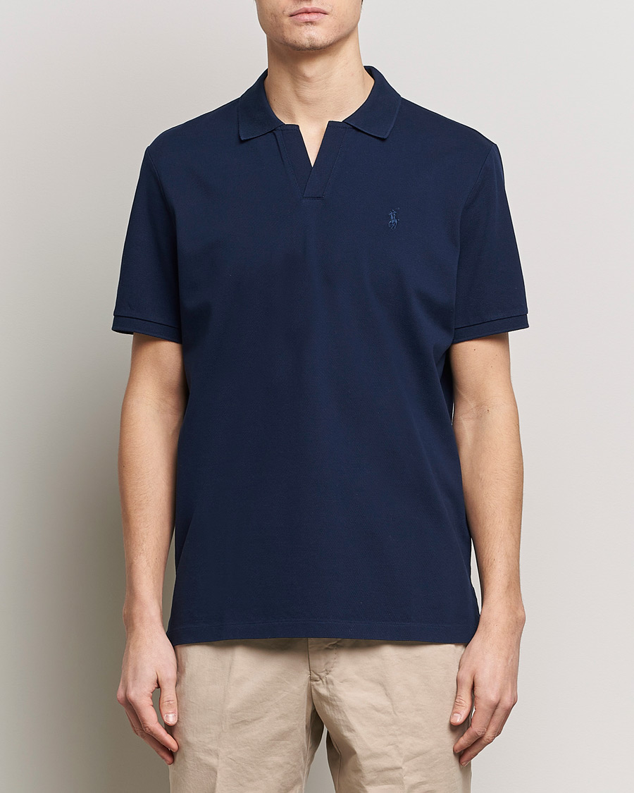 Mies | Pikeet | Polo Ralph Lauren | Classic Fit Open Collar Stretch Polo Refined Navy