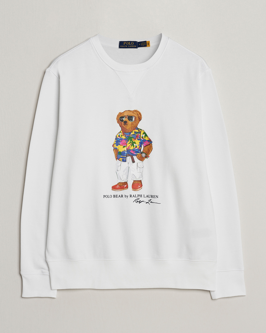 Mies | Puserot | Polo Ralph Lauren | Beach Club Bear Sweatshirt White