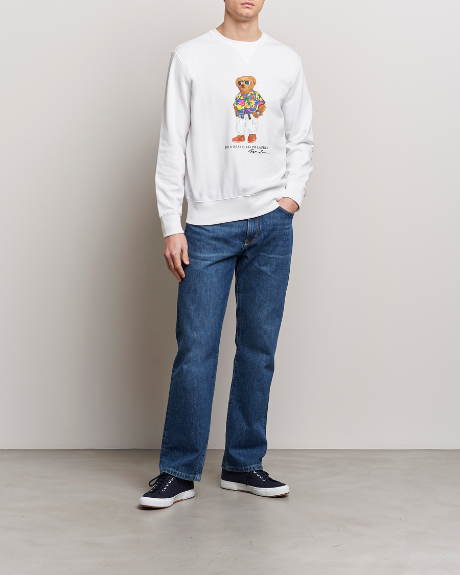 Mies | Puserot | Polo Ralph Lauren | Beach Club Bear Sweatshirt White