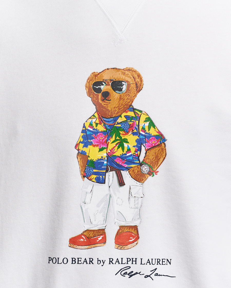 Mies | Puserot | Polo Ralph Lauren | Beach Club Bear Sweatshirt White