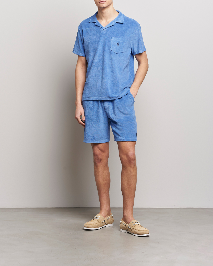 Mies | Pikeet | Polo Ralph Lauren | Cotton Terry Polo Harbor Island Blue