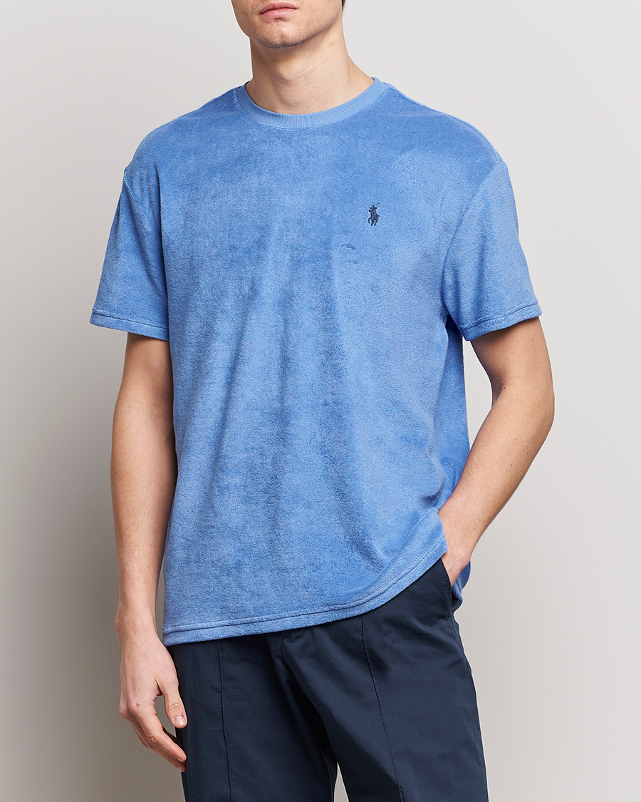Herre |  | Polo Ralph Lauren | Terry Cotton T-Shirt Harbor Island Blue