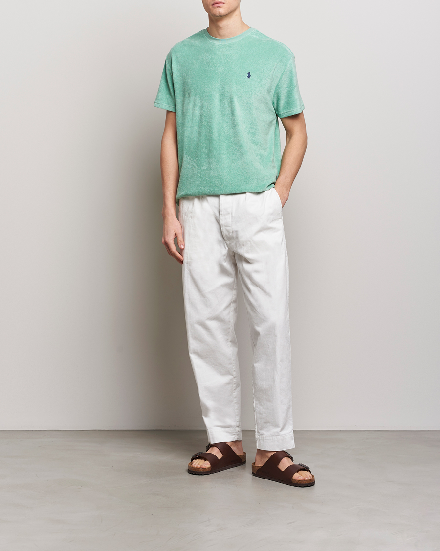 Mies | T-paidat | Polo Ralph Lauren | Terry Cotton T-Shirt Celadon