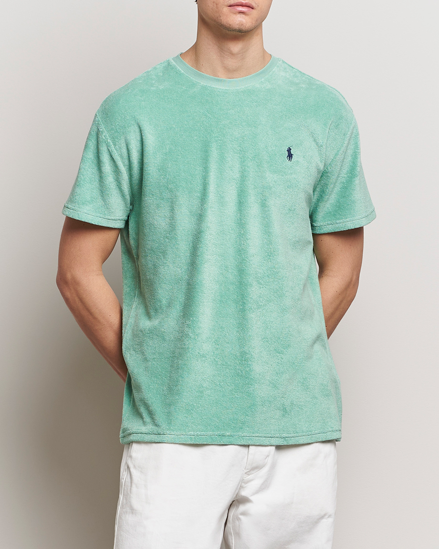 Mies | T-paidat | Polo Ralph Lauren | Terry Cotton T-Shirt Celadon