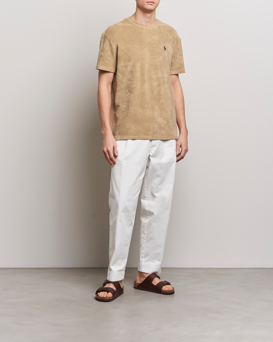 Mies | T-paidat | Polo Ralph Lauren | Terry Cotton T-Shirt Coastal Beige