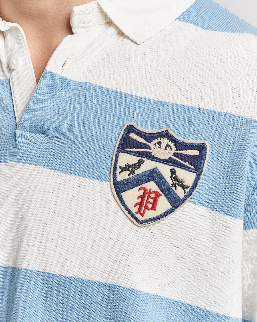 Mies | Puserot | Polo Ralph Lauren | Jersey Striped Rugger Powder Blue/Nevis
