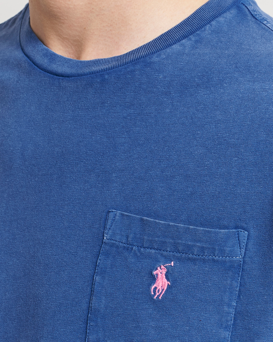 Mies | T-paidat | Polo Ralph Lauren | Cotton Linen Crew Neck T-Shirt Beach Royal