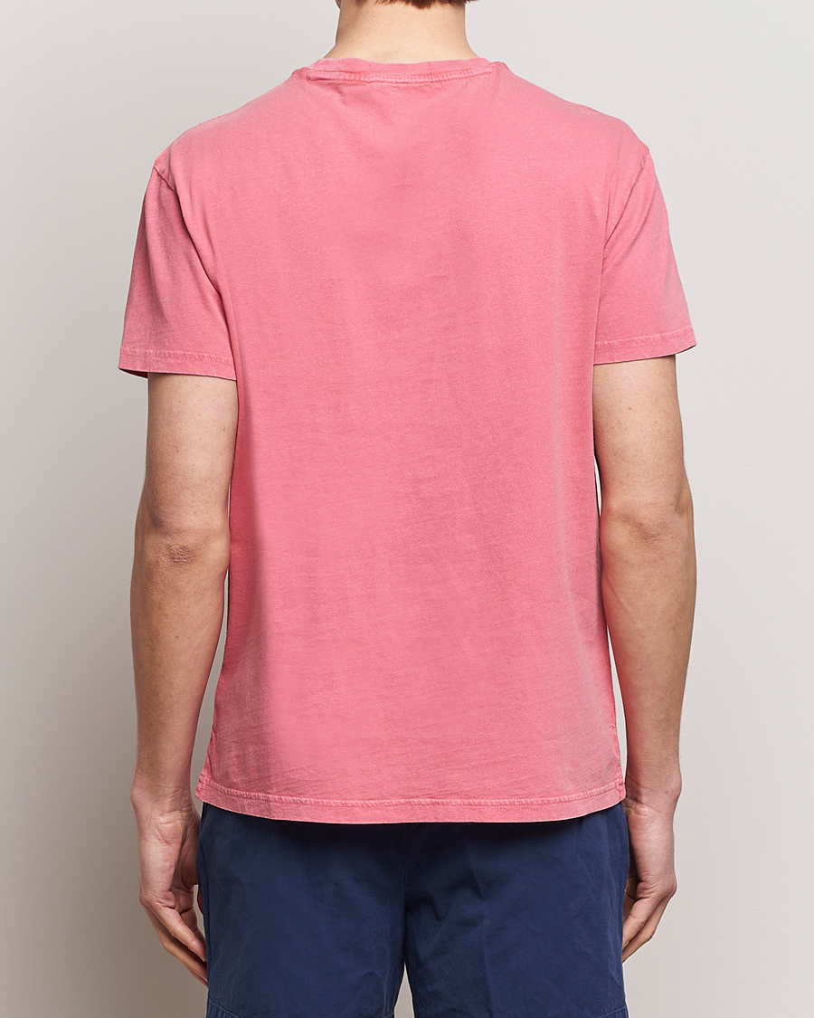Mies | T-paidat | Polo Ralph Lauren | Cotton Linen Crew Neck T-Shirt Pale Red