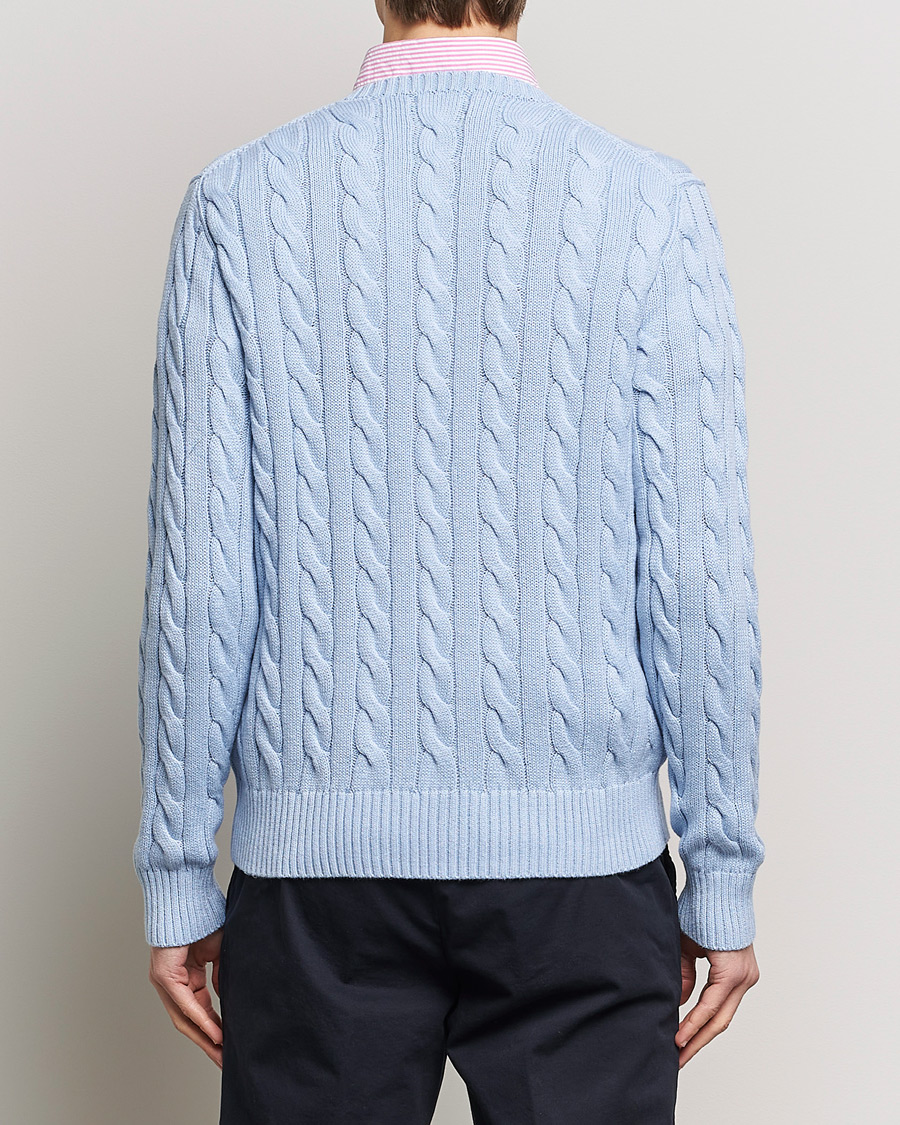 Mies | Puserot | Polo Ralph Lauren | Cotton Cable Pullover Blue Hyacinth