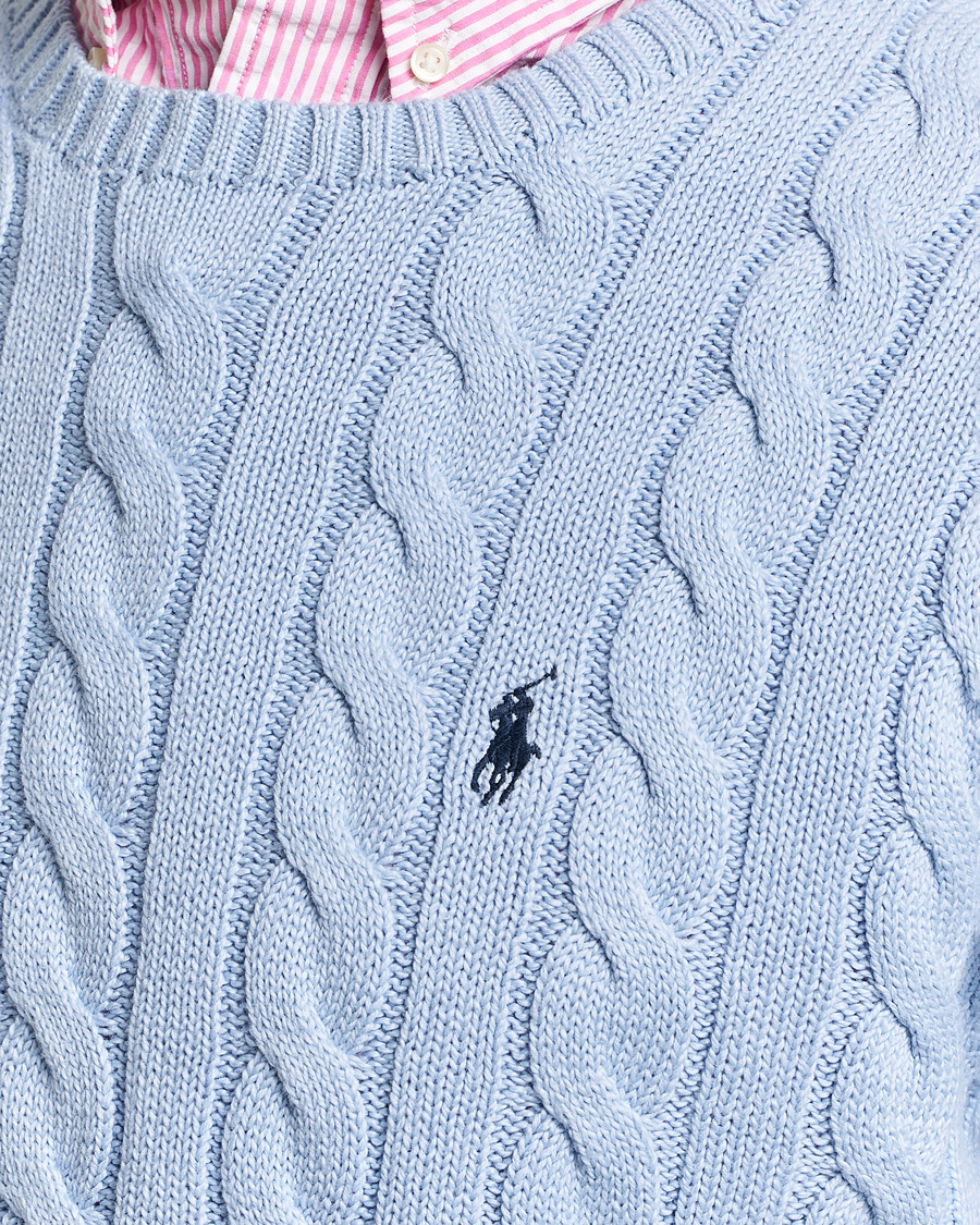 Mies | Puserot | Polo Ralph Lauren | Cotton Cable Pullover Blue Hyacinth