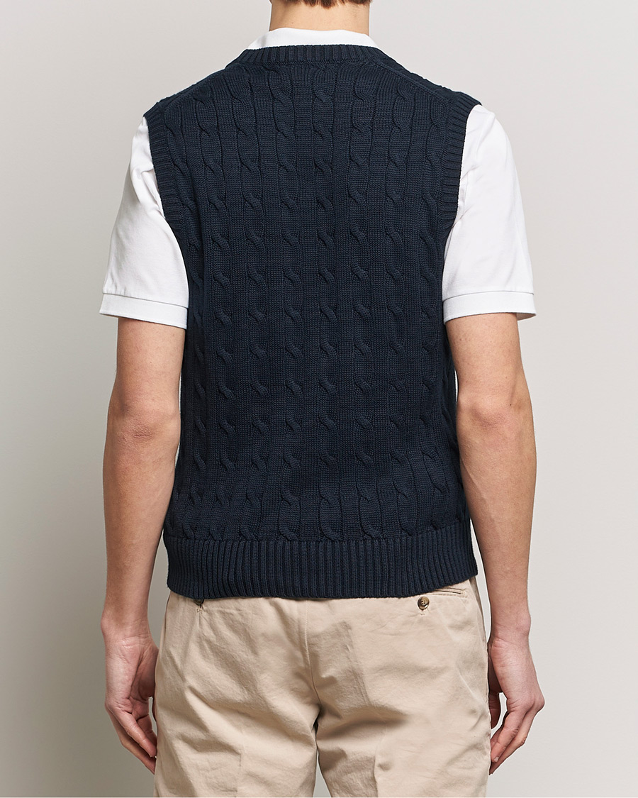 Mies | Puserot | Polo Ralph Lauren | Cotton Cable Vest Hunter Navy