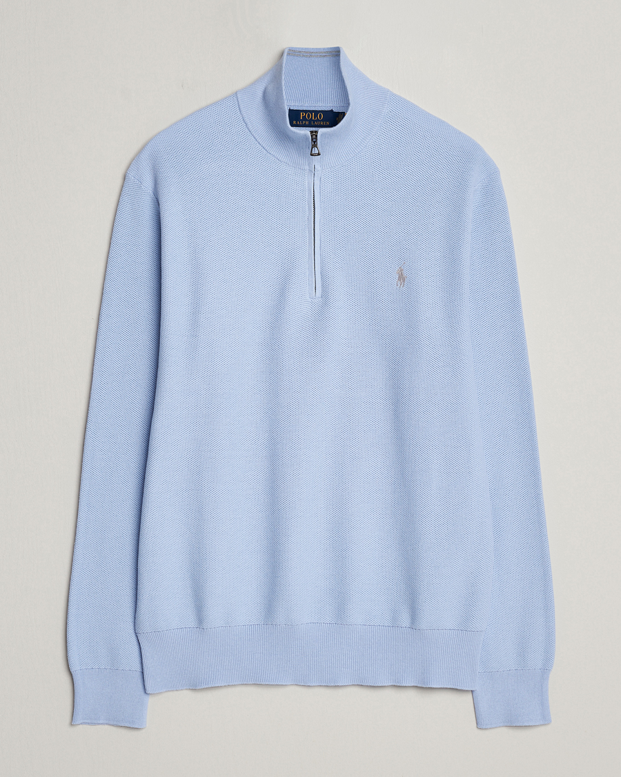 Mies | Puserot | Polo Ralph Lauren | Textured Half-Zip Blue Hyacinth