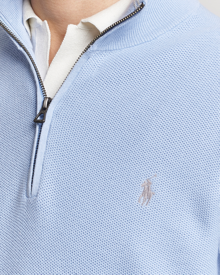 Mies | Puserot | Polo Ralph Lauren | Textured Half-Zip Blue Hyacinth