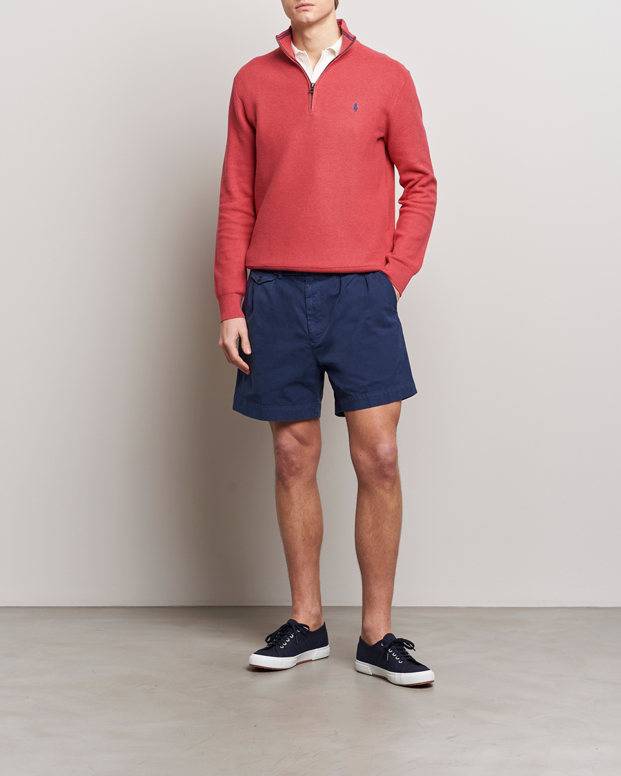 Mies | Puserot | Polo Ralph Lauren | Textured Half Zip Nantucket Red Heather
