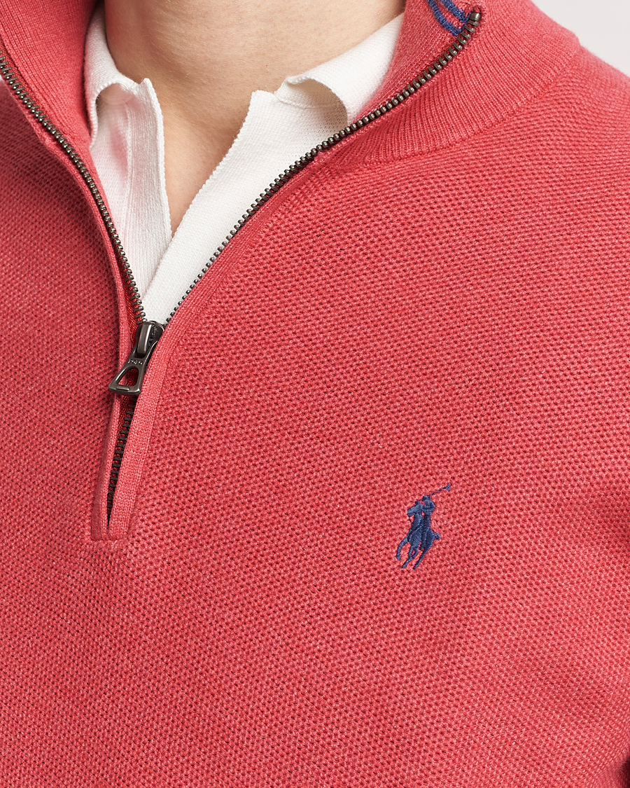 Mies | Puserot | Polo Ralph Lauren | Textured Half Zip Nantucket Red Heather