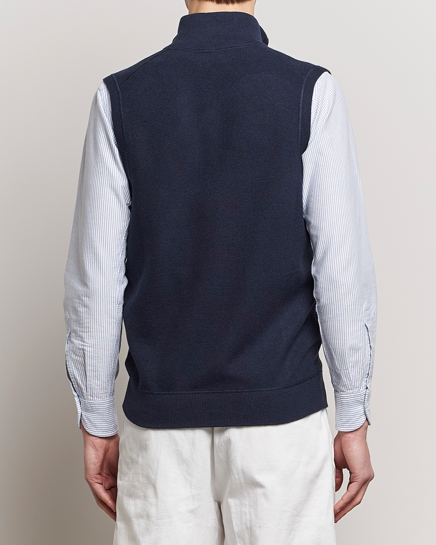 Mies | Puserot | Polo Ralph Lauren | Cotton Full-Zip Vest Navy Heather
