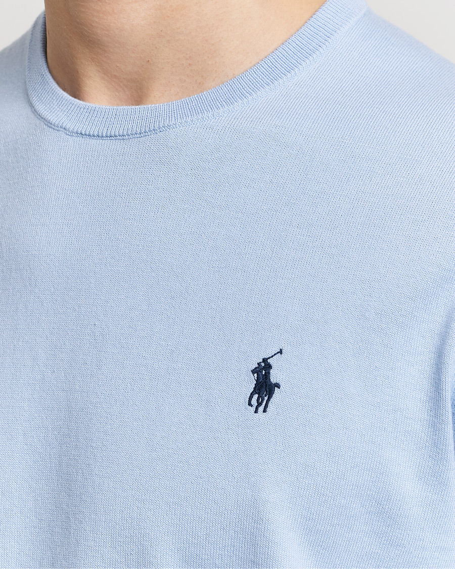 Mies | Puserot | Polo Ralph Lauren | Cotton Crew Neck Sweater Blue Hyacinth