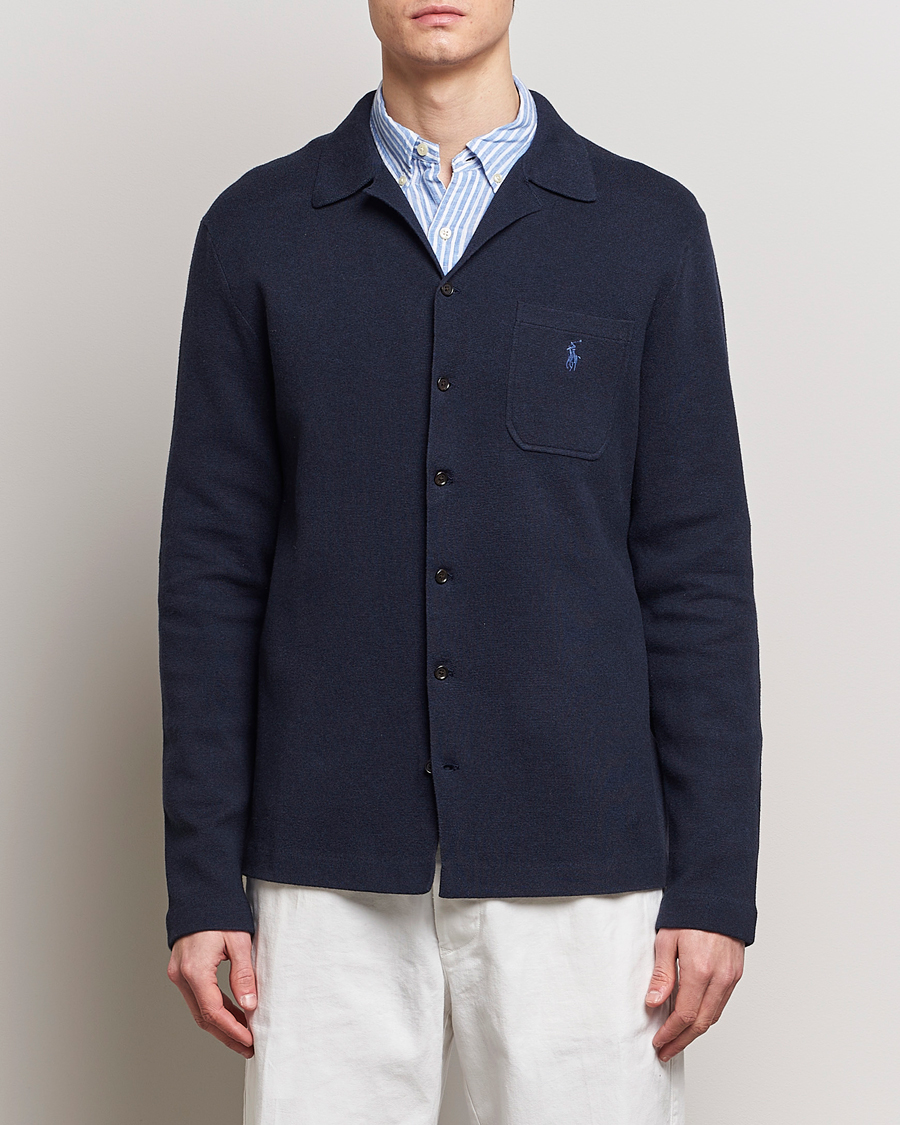 Mies | Puserot | Polo Ralph Lauren | Cotton Knitted Cardigan Navy Heather