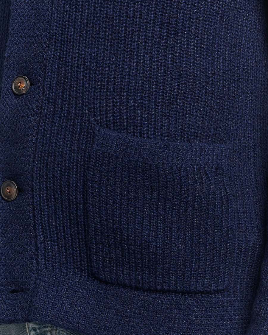 Mies | Puserot | Polo Ralph Lauren | Cotton/Linen Shawl Collar Cardigan Bright Navy