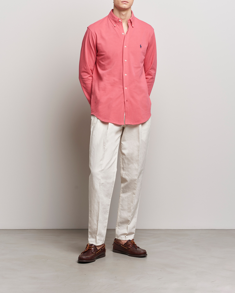 Mies |  | Polo Ralph Lauren | Featherweight Mesh Shirt Pale Red
