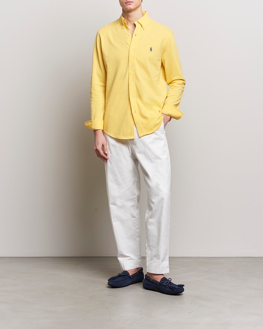 Mies | Kauluspaidat | Polo Ralph Lauren | Featherweight Mesh Shirt Oasis Yellow