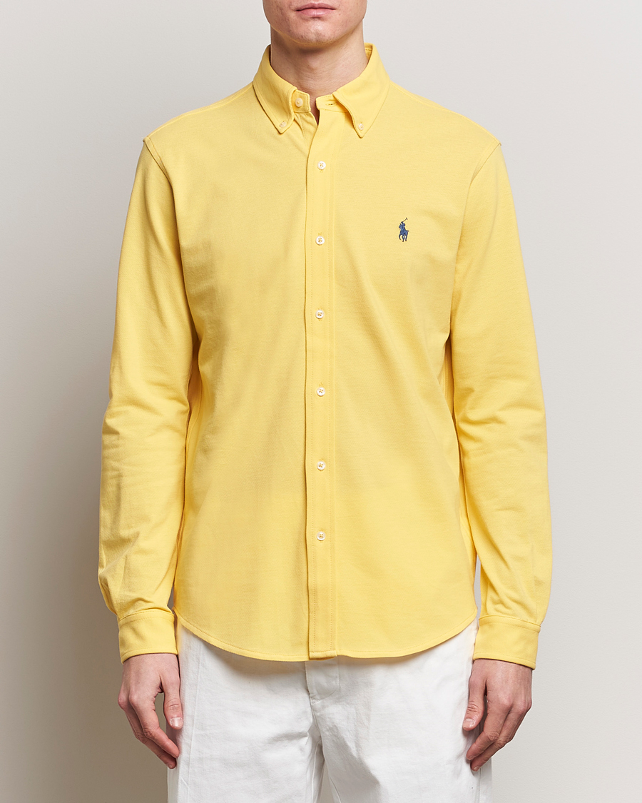 Mies | Kauluspaidat | Polo Ralph Lauren | Featherweight Mesh Shirt Oasis Yellow