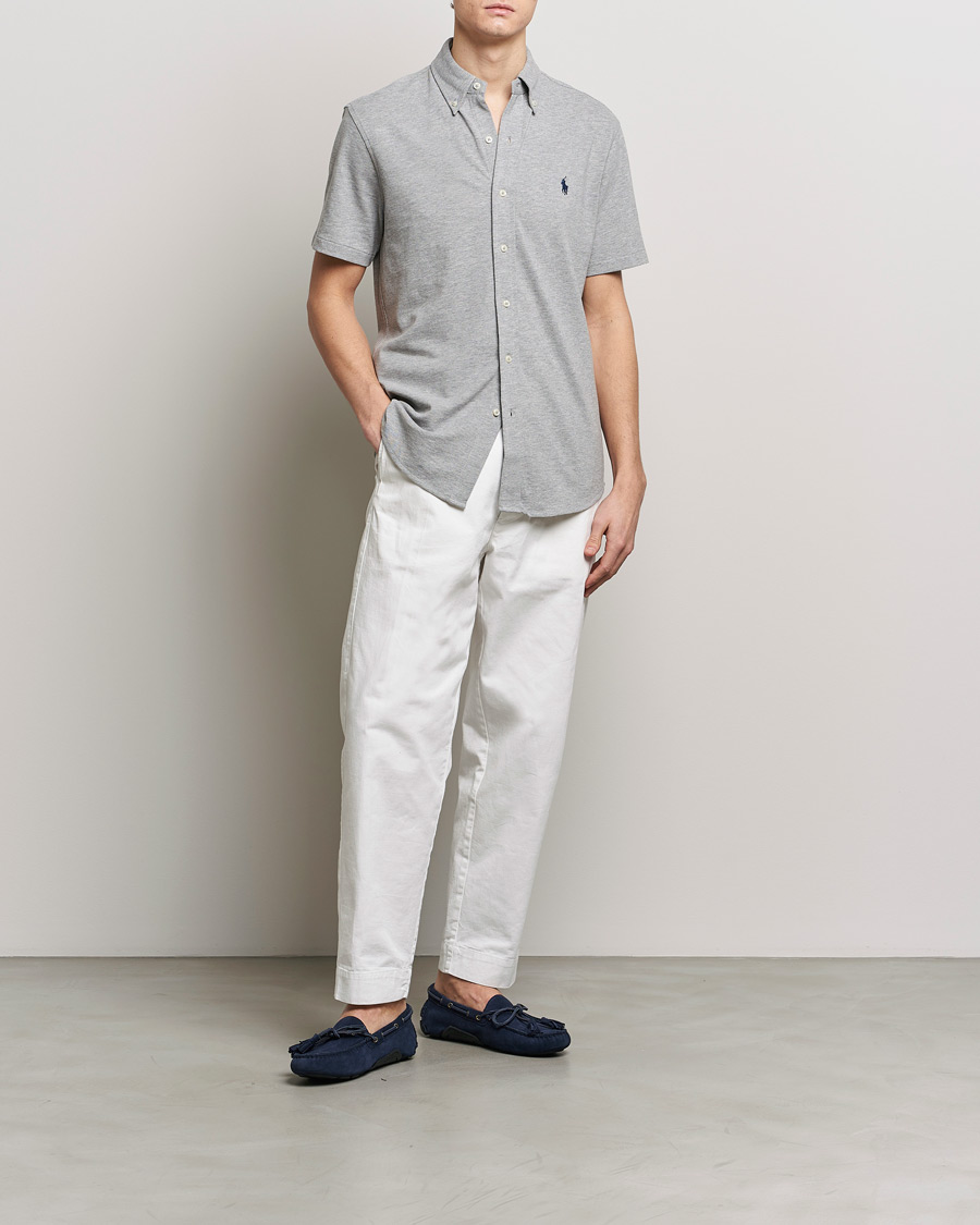 Mies | Kauluspaidat | Polo Ralph Lauren | Featherweight Mesh Short Sleeve Shirt Andover Heather