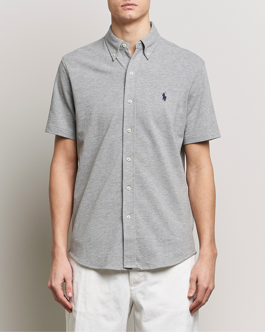 Mies | Kauluspaidat | Polo Ralph Lauren | Featherweight Mesh Short Sleeve Shirt Andover Heather