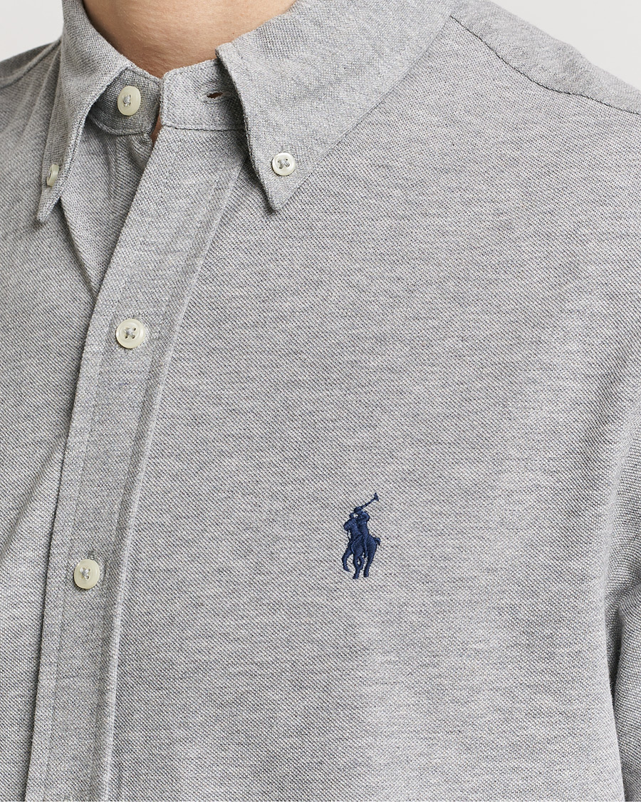 Mies | Kauluspaidat | Polo Ralph Lauren | Featherweight Mesh Short Sleeve Shirt Andover Heather