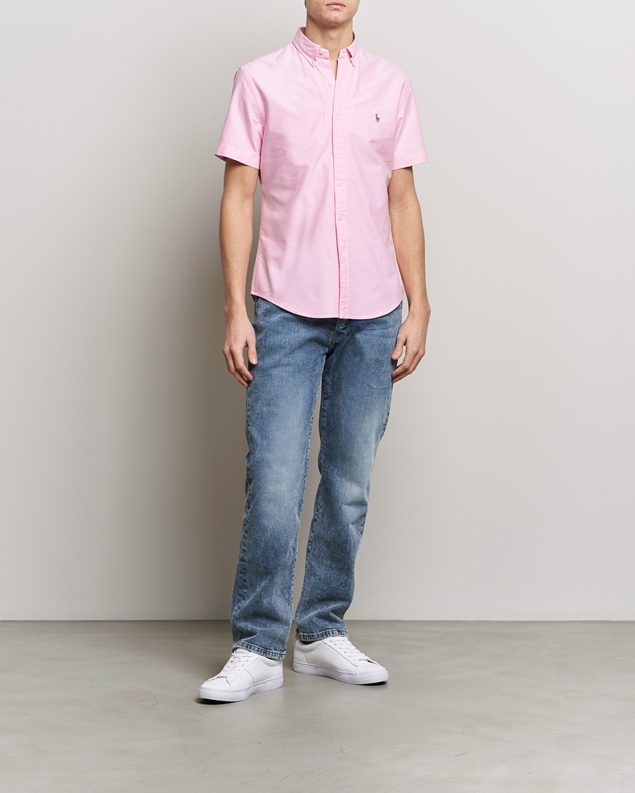 Mies | Kauluspaidat | Polo Ralph Lauren | Slim Fit Oxford Short Sleeve Shirt New Rose