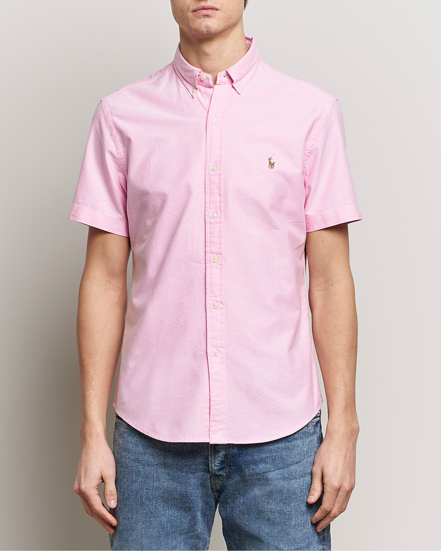 Mies | Kauluspaidat | Polo Ralph Lauren | Slim Fit Oxford Short Sleeve Shirt New Rose