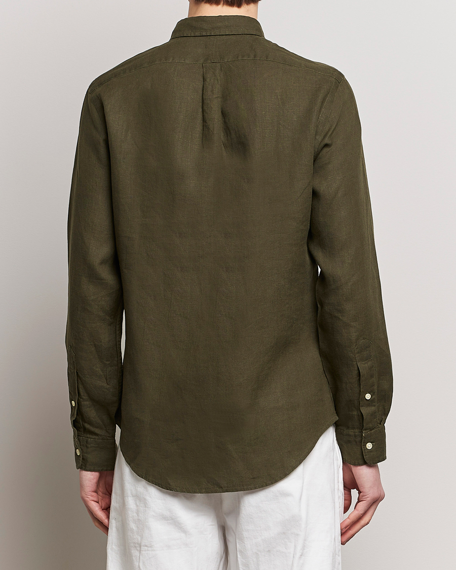 Mies | Kauluspaidat | Polo Ralph Lauren | Slim Fit Linen Button Down Shirt Armadillo