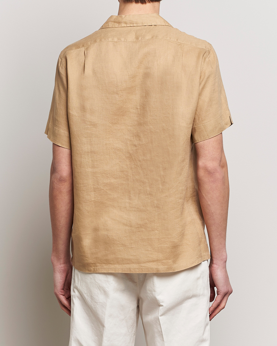 Mies | Kauluspaidat | Polo Ralph Lauren | Linen Pocket Short Sleeve Shirt Vintage Khaki