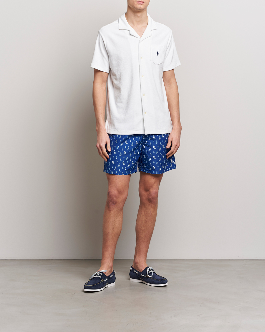 Mies | Kauluspaidat | Polo Ralph Lauren | Cotton Terry Short Sleeve White