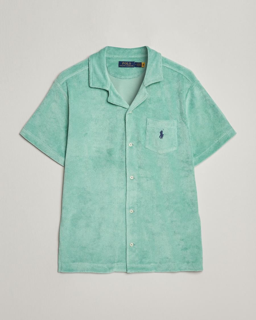 Mies | Kauluspaidat | Polo Ralph Lauren | Cotton Terry Short Sleeve Shirt Celadon