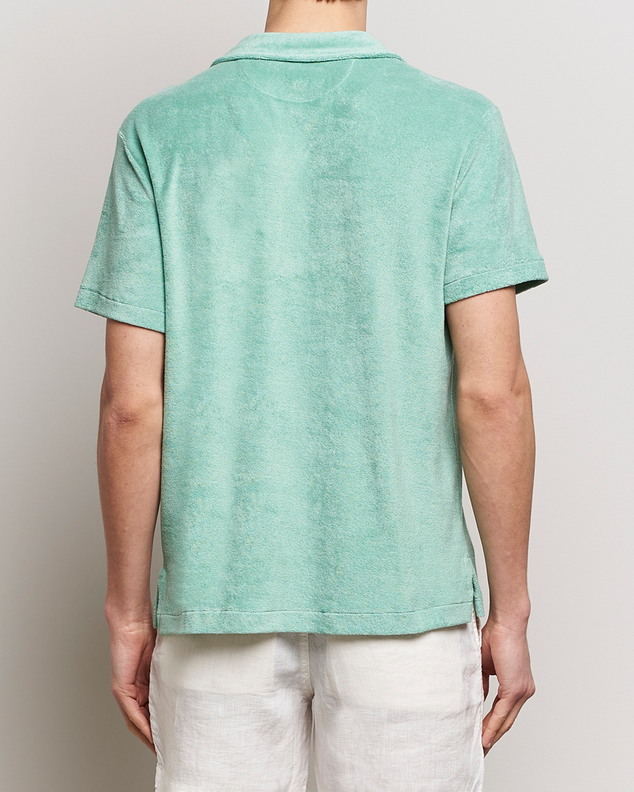 Mies | Kauluspaidat | Polo Ralph Lauren | Cotton Terry Short Sleeve Shirt Celadon