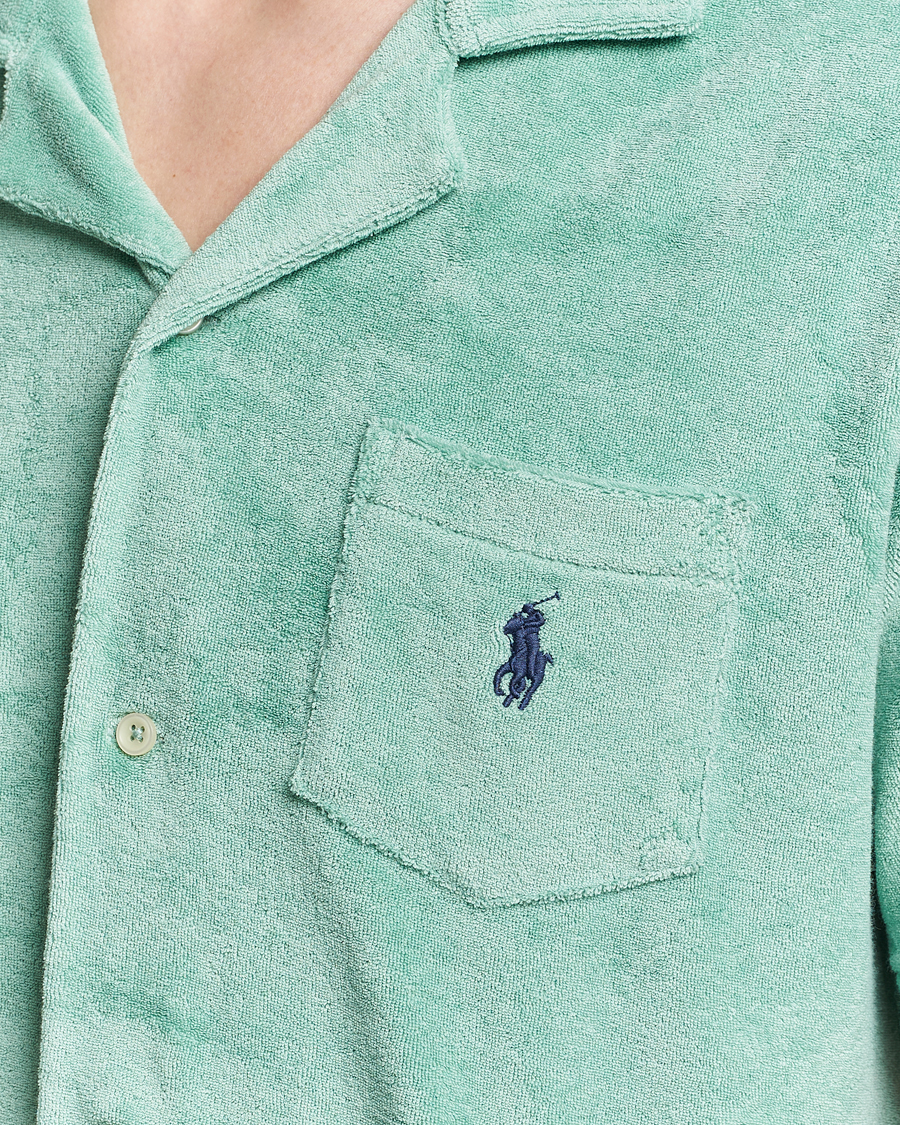Mies | Kauluspaidat | Polo Ralph Lauren | Cotton Terry Short Sleeve Shirt Celadon