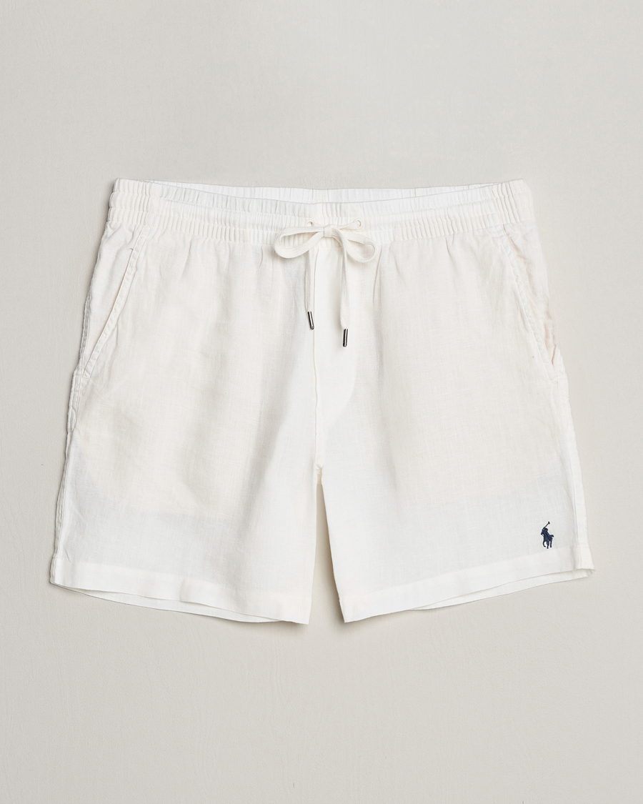 Mies | Shortsit | Polo Ralph Lauren | Prepster Linen Drawstring Shorts Deckwash White
