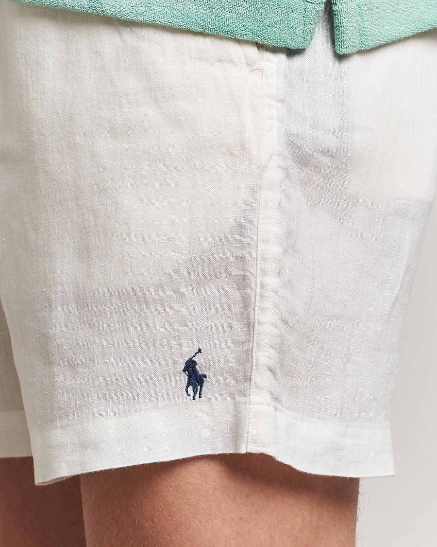 Mies | Shortsit | Polo Ralph Lauren | Prepster Linen Drawstring Shorts Deckwash White